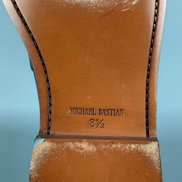 MICHAEL BASTIAN Size 8.5 Black Leather Monk Strap Lace Up Shoes - Picture 8 of 8